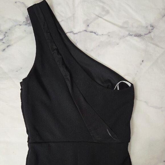 Lulu's Chic Black One-Shoulder Dress - Picture 9 of 10